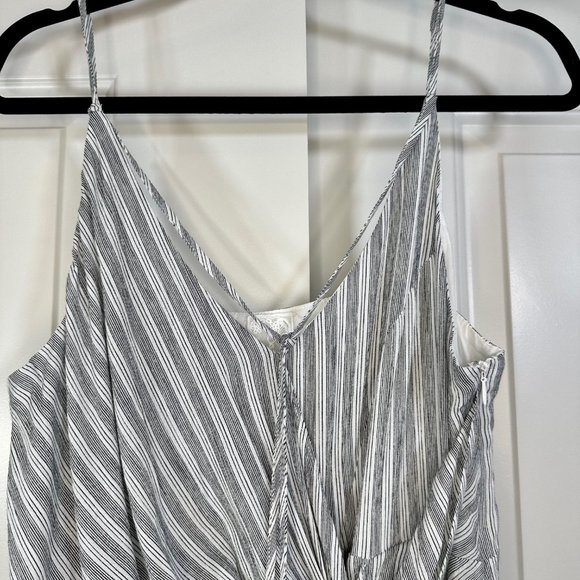 Sadie & Sage Black & White Striped Mini Dress Large - Picture 6 of 13